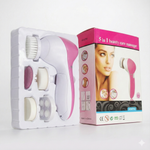 Kit Spa Facial 5 en 1: Limpiador, Exfoliante y Masajeador Eléctrico