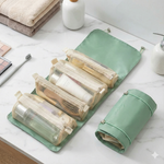 Neceser Organizador de Viaje Plegable: Maquillaje y Accesorios (Impermeable)