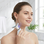 Masajeador Facial y de Cuello "Lifting LED": Efecto Antipapada y Reafirmante