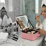 Organizador de Lujo 2 en 1: Maquillaje, Joyero & Cosméticos (Gran Capacidad)