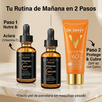 Kit Antimanchas & Protección: 2 Sérums Vitamina C + Protector Solar