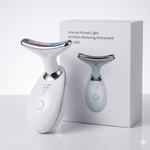 Masajeador Facial y de Cuello "Lifting LED": Efecto Antipapada y Reafirmante