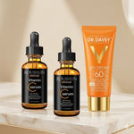Kit Antimanchas & Protección: 2 Sérums Vitamina C + Protector Solar